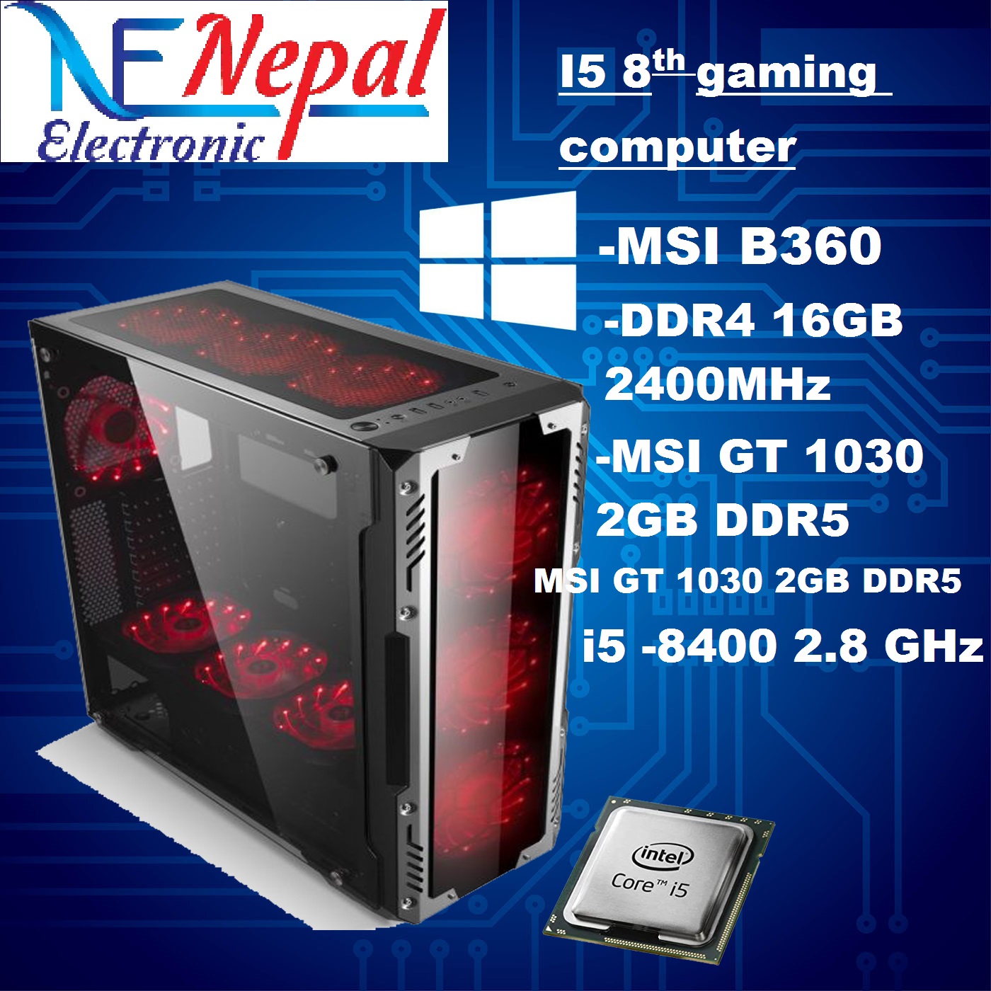 I5 8th gaming computer